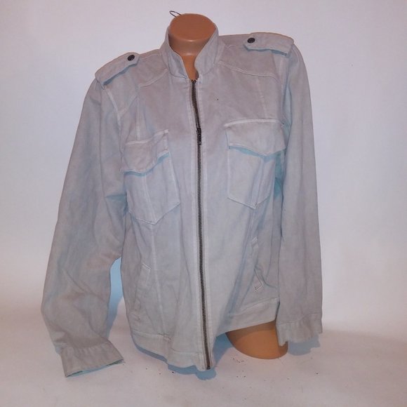 Torrid Utility Jacket Plus Size 2 2X Khaki Zip Up Military Solid Pockets Long Sl - Picture 1 of 14